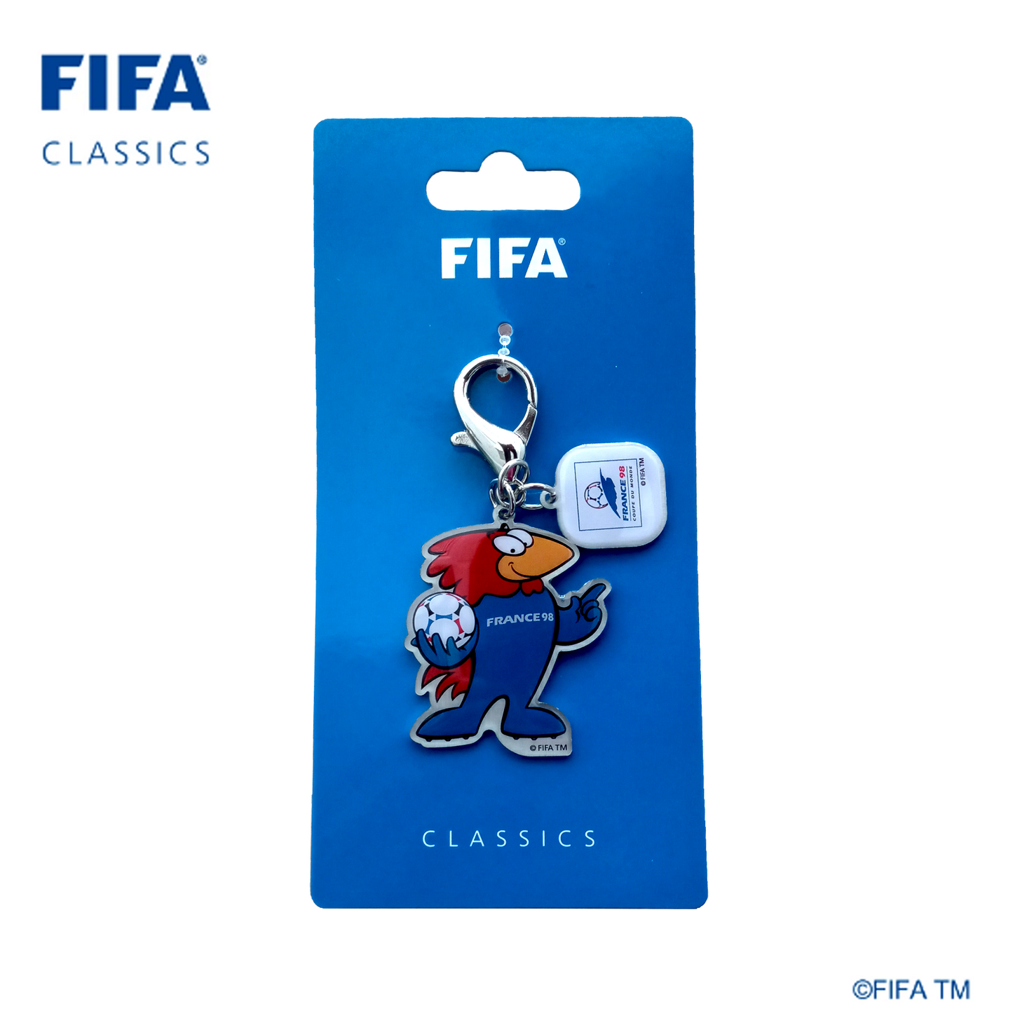 Mascot keychain with Poster Sticker|Russia - 1998 | FFC-KC-0007-1998