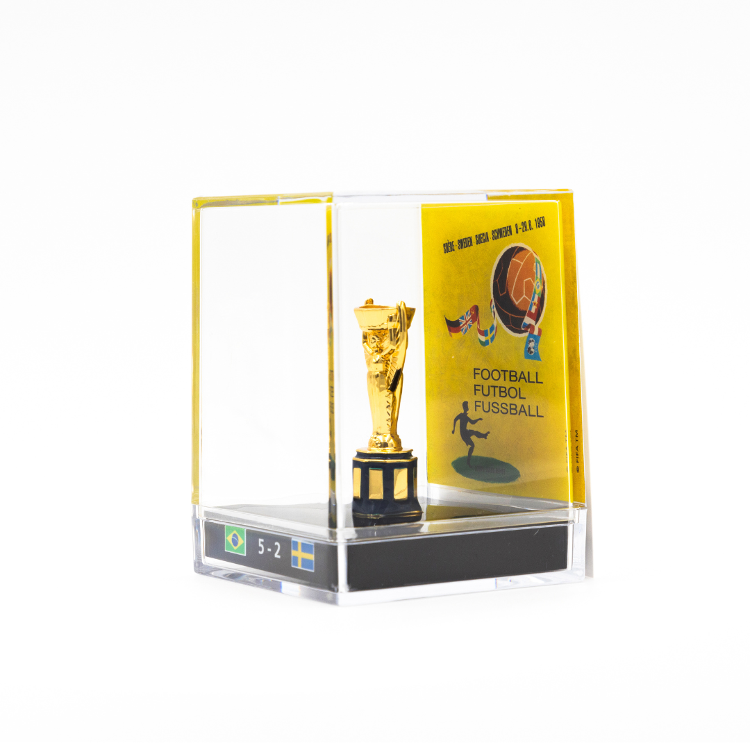 45mm World Cup Trophy Replica in Display Case|Sweden-1958