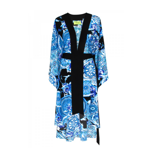 Siciliana - Luna Kimono (Black) - Long