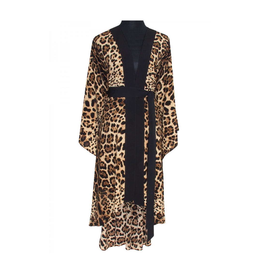 Safari - Cheetah Kimono (Black)