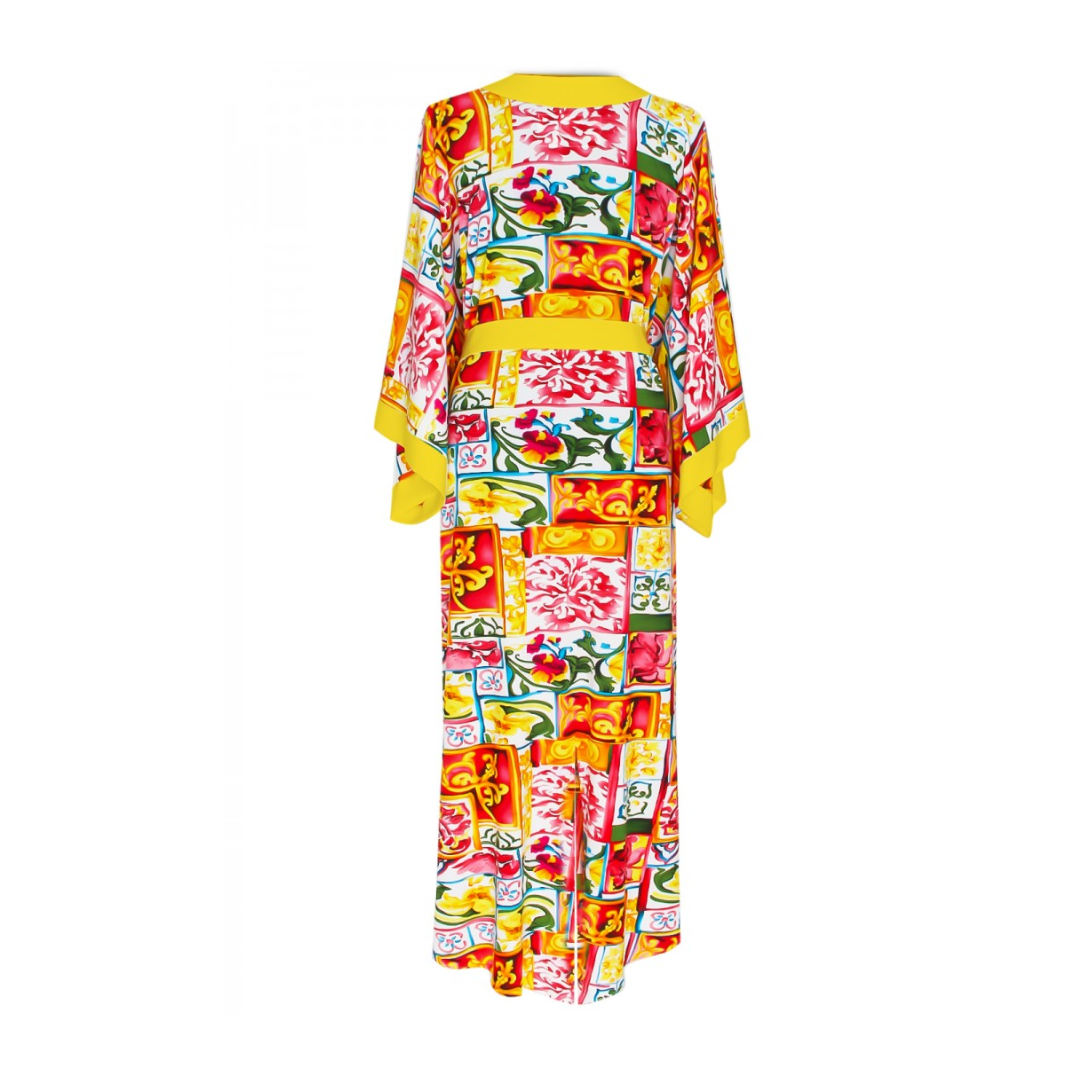 Siciliana - Gianna Maxi Split Kaftan (Yellow)