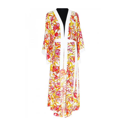 Euphoria – Forbidden Fruit  Maxi Split Kaftan (Off-White)