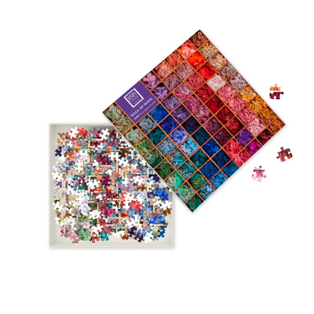 Adult Jigsaw Puzzle: Royal School of Needlework: Wall of Wool