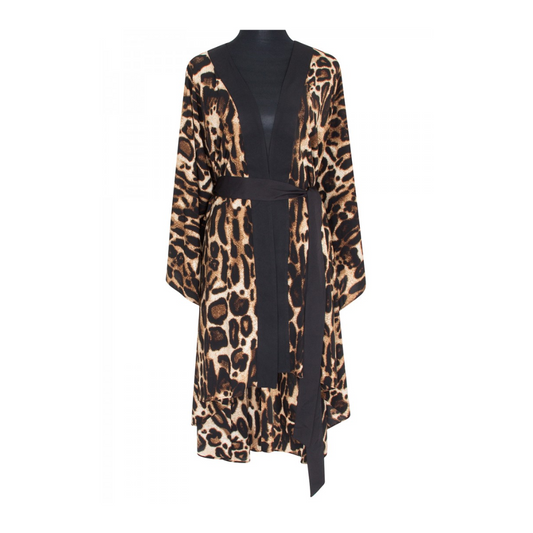 Safari - Wild Cat Kimono (Black)