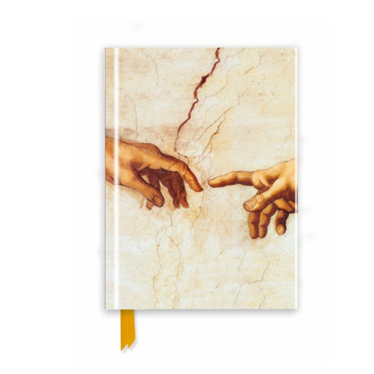 Michelangelo: Creation Hands (Foiled Journal)