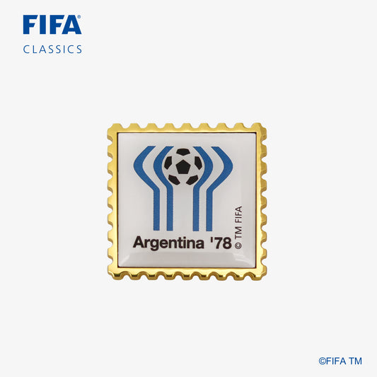 Historical Pin with FIFA classic blue package