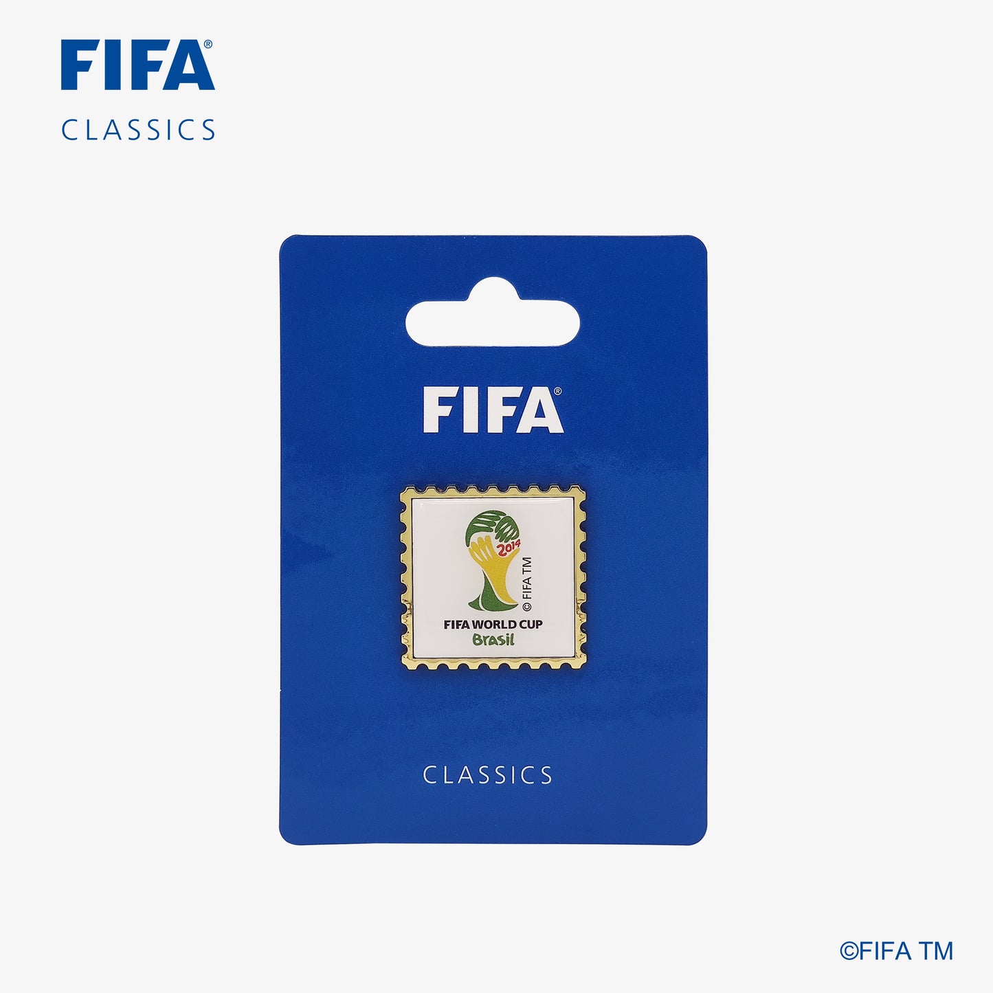 Historical Pin with FIFA classic blue package