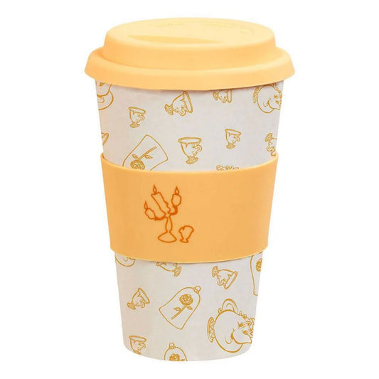 Disney - Colour Block - Bamboo Lidded Mug - Be Our Guest