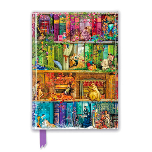 4 Aimee Stewart: A Stitch in Time Bookshelves (Foiled Journal)