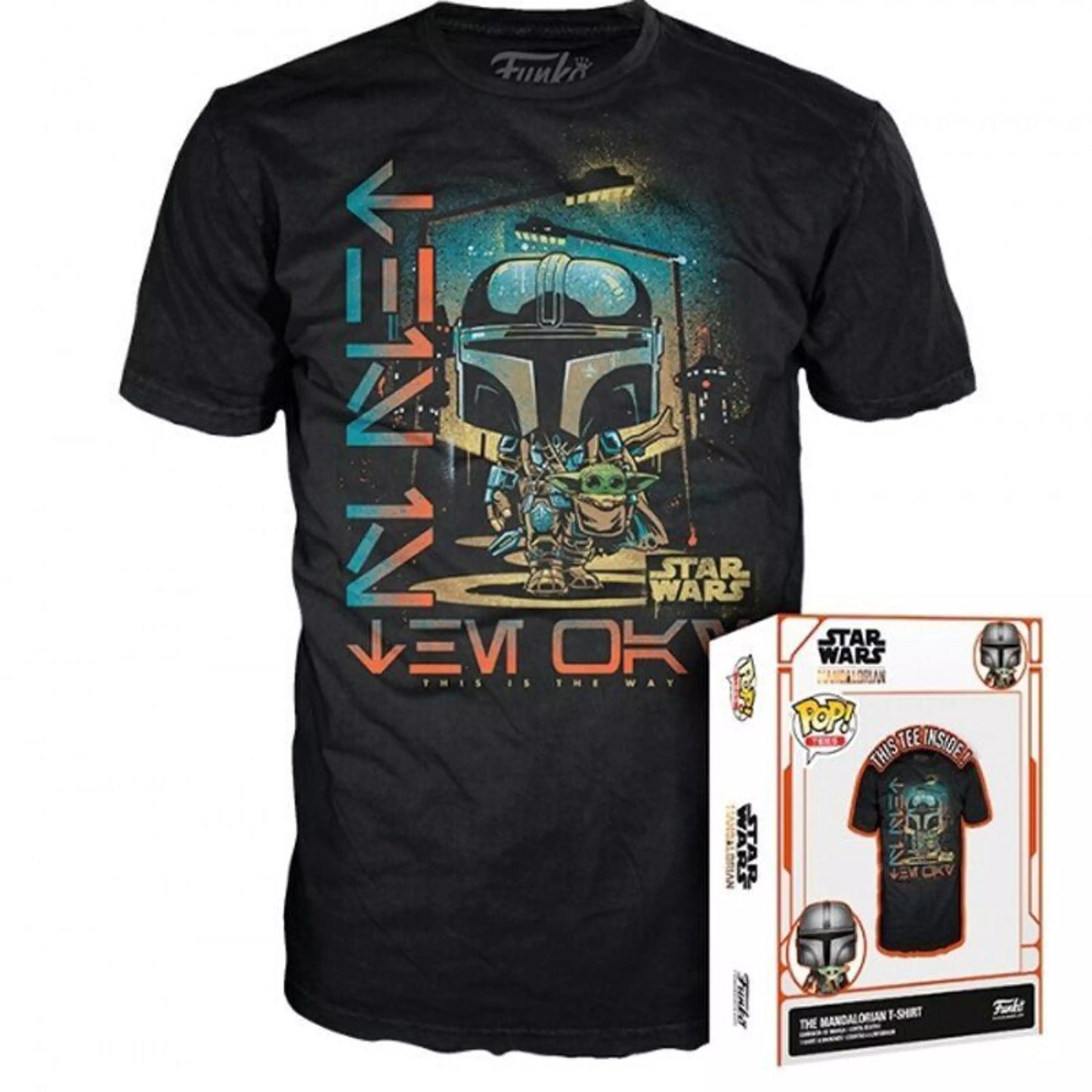 Boxed Tee: Koszulka Star Wars Mandalorian: Mando & Child - M