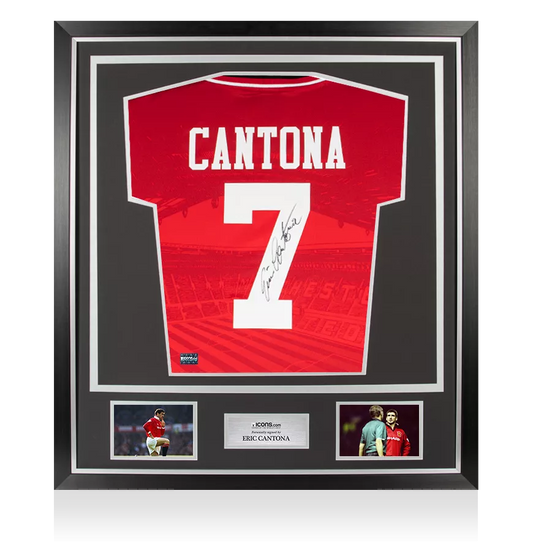 Eric Cantona Back Signed Manchester United 1994-96 Home Shirt - I1802