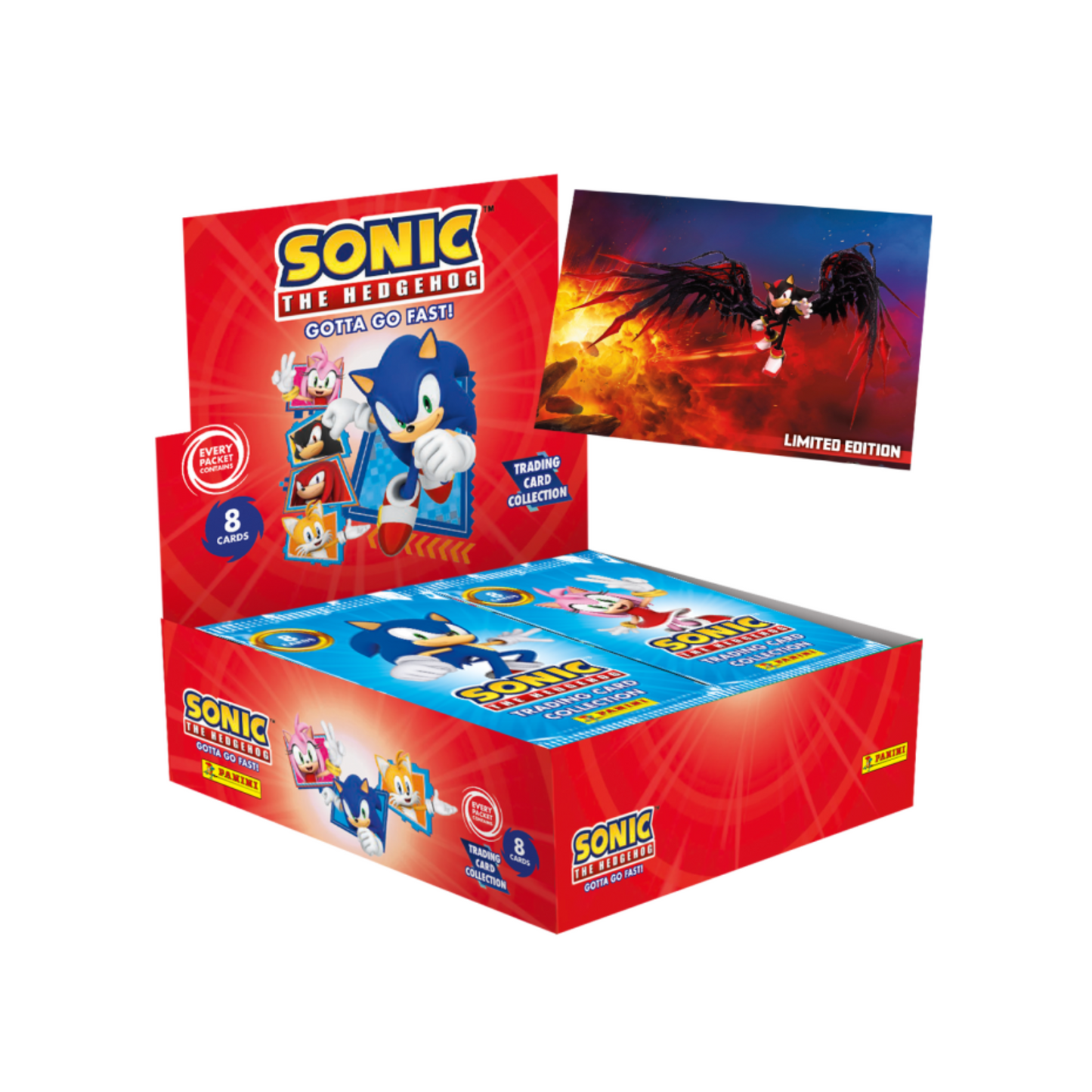 CARD PACKETS (8 CARDS) 18 PACKETS BOX SONIC THE HEDGEHOG - MODERN TC